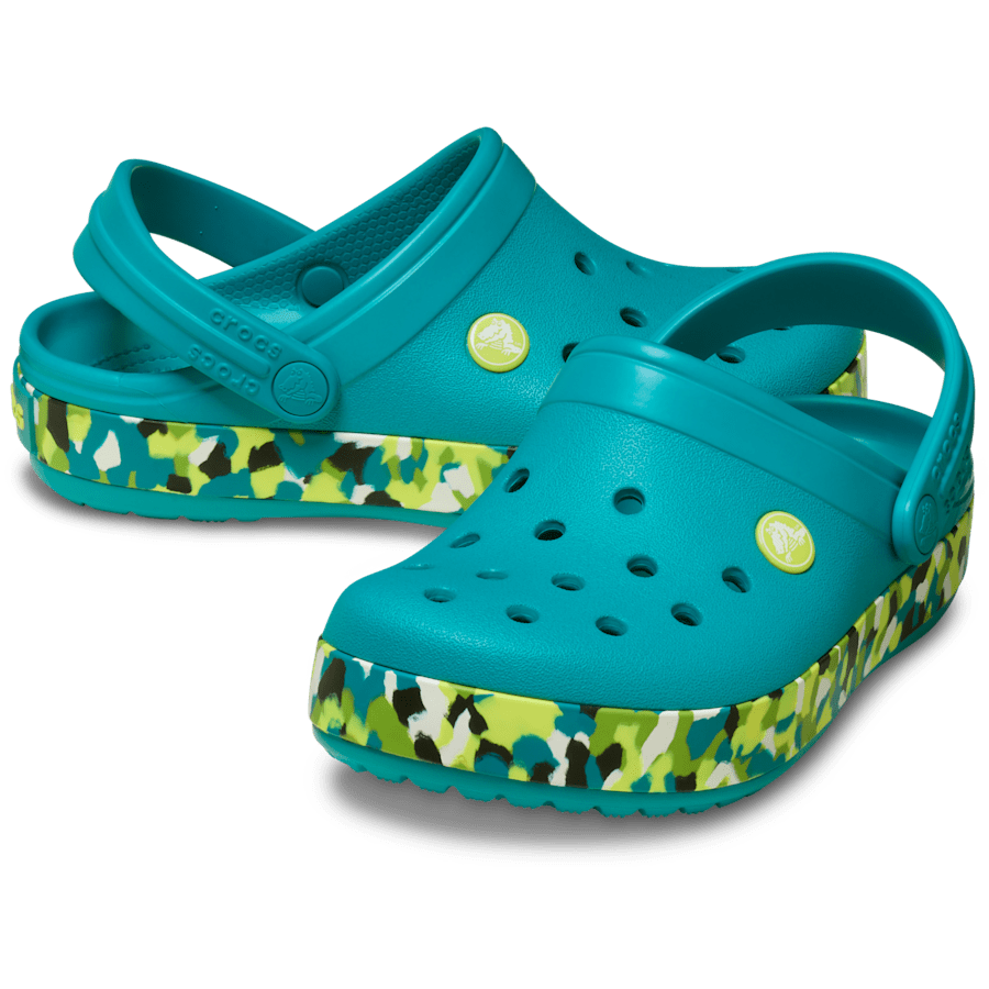 Kids' Crocband Glow Confetti Band Clog - US 1419