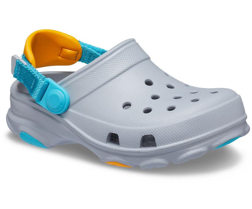 Girls/Boys Kids' Classic All-Terrain Clog Light Grey | Crocs Clogs