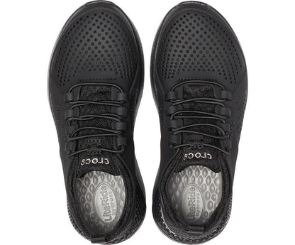 Girls/Boys Kids’ LiteRide™ Pacer Black / Black | Crocs Sneakers