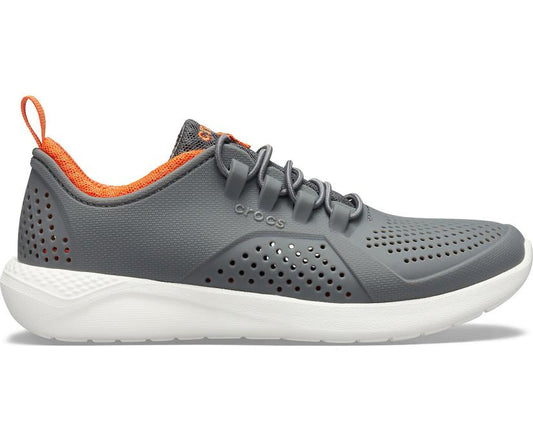 Girls/Boys Kids’ LiteRide™ Pacer Charcoal / White | Crocs Sneakers