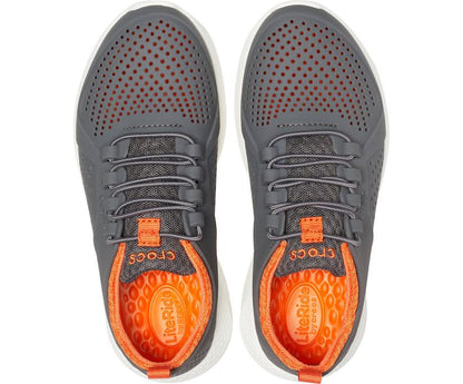 Girls/Boys Kids’ LiteRide™ Pacer Charcoal / White | Crocs Sneakers