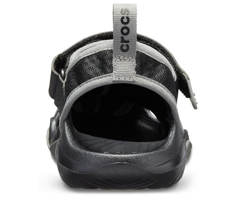 Men Swiftwater™ Mesh Deck Sandal Black | Crocs Sandals