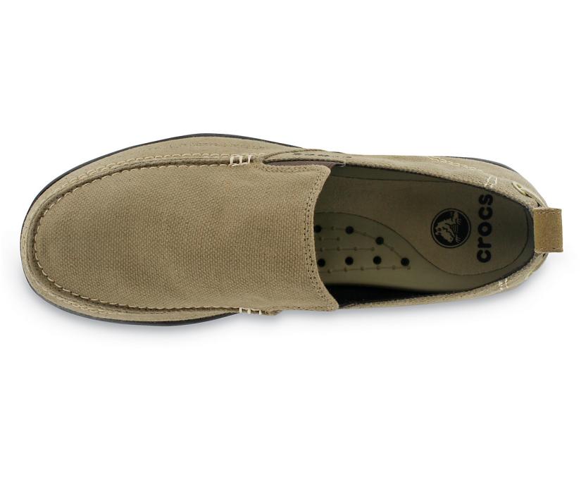 Men Walu Slip-On Khaki / Espresso | Crocs Loafers
