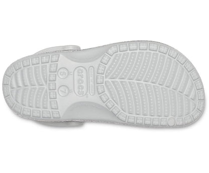 Women Baya Glitter Clog Silver | Crocs Clogs