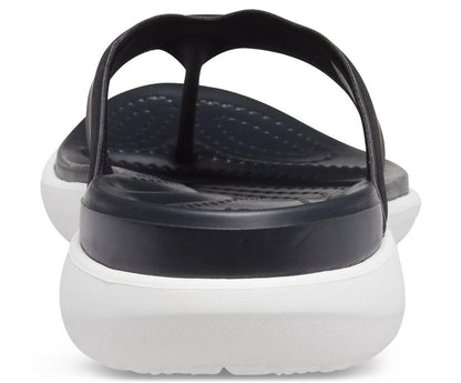 Women Capri V Sporty Flip Black | Crocs Sandals