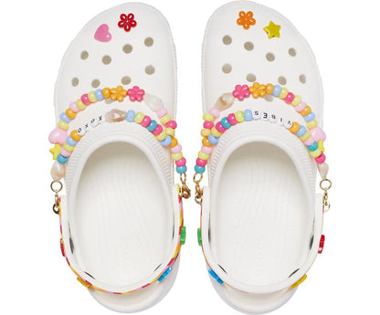 Women Classic Festival Vibes Platform Clog White / Multi | Crocs Clogs