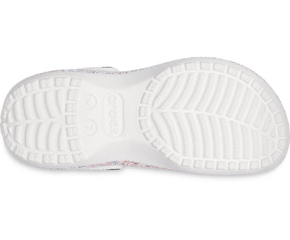 Women Classic Platform Americana Paisley Clog White / Multi | Crocs Clogs