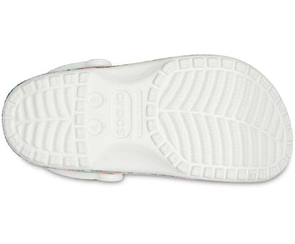 Women Classic Printed Floral Clog White / Multi | Crocs Clogs