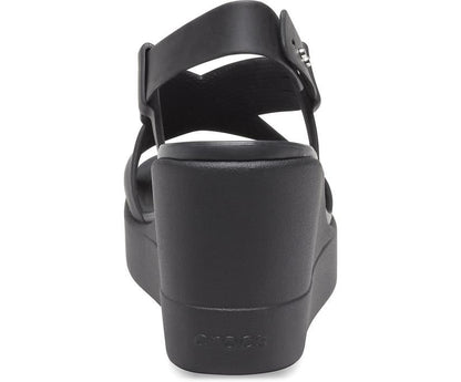 Women Crocs Brooklyn High Wedge Black / Black | Crocs Sandals