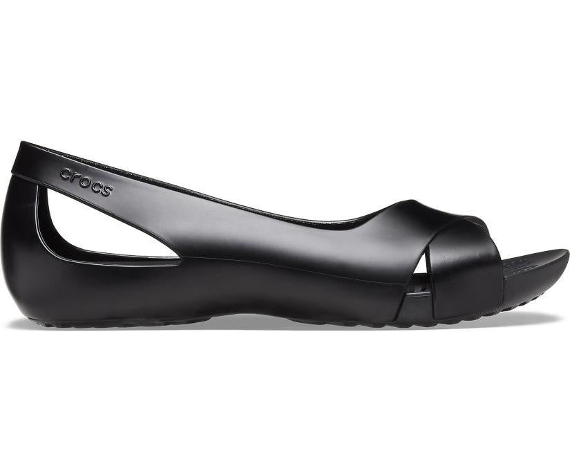 Women Crocs Serena Flat Black | Crocs Sandals