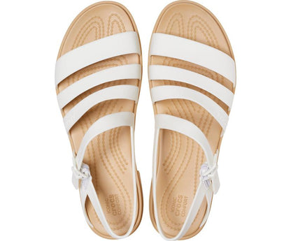 Women Crocs Tulum Sandal Oyster / Tan | Crocs Sandals