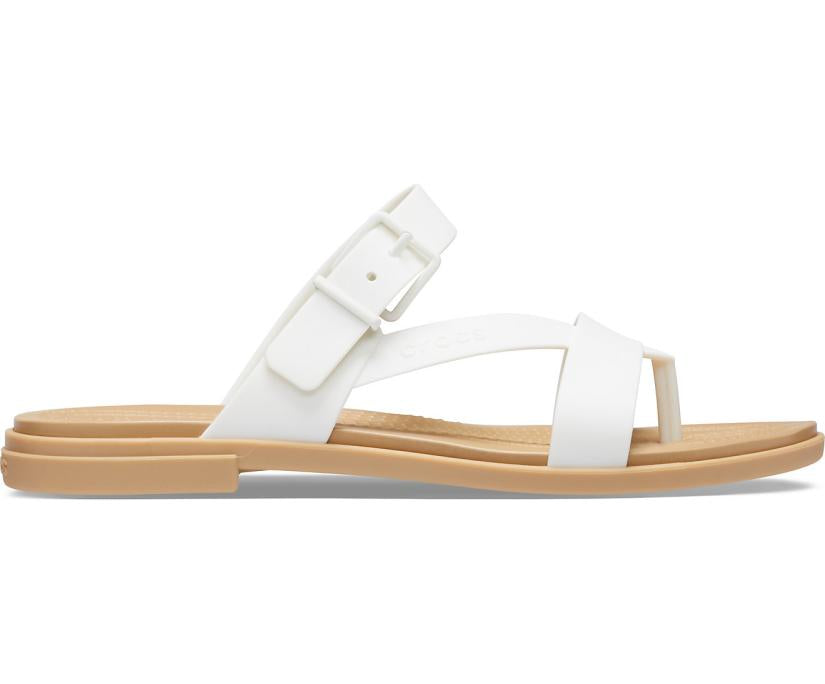 Women Crocs Tulum Toe Post Sandal Oyster / Tan | Crocs Sandals