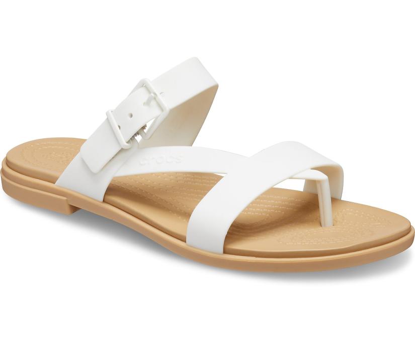 Women Crocs Tulum Toe Post Sandal Oyster / Tan | Crocs Sandals
