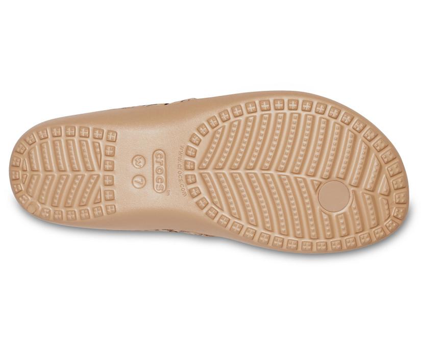 Women Kadee II Leopard Flip Leopard / Gold | Crocs Sandals