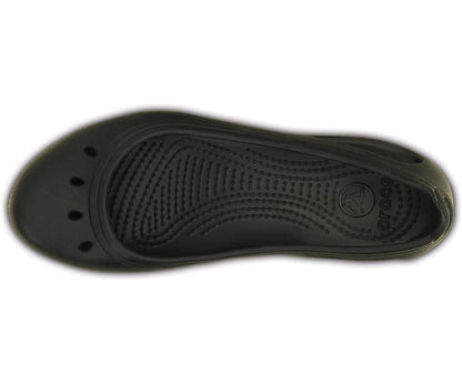 Women Kadee Work Flat Black | Crocs Flats