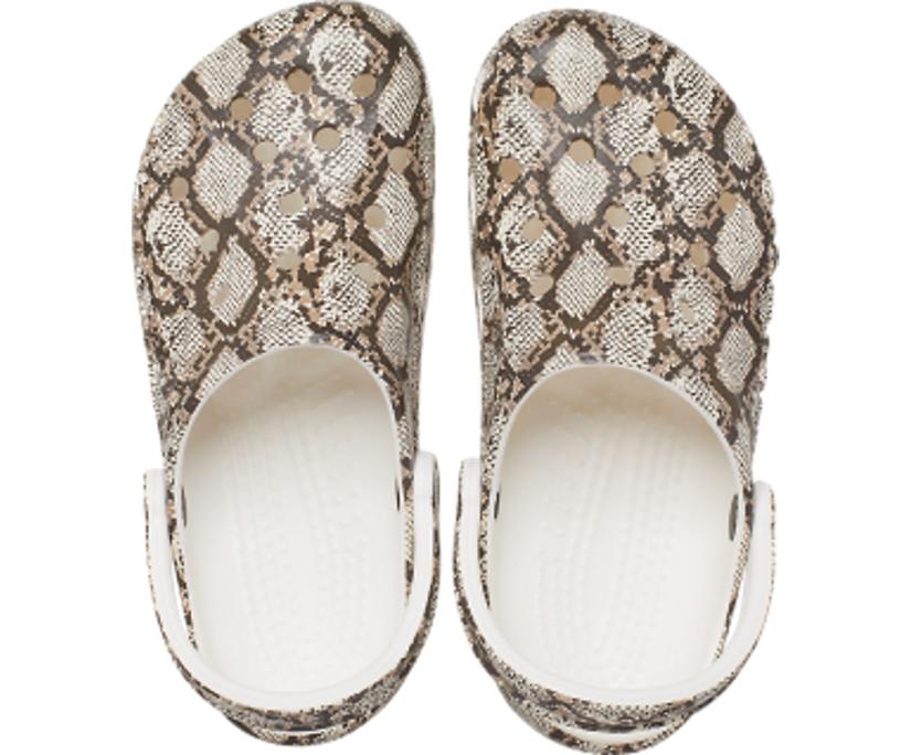 Women/Men Baya Seasonal Printed Clog Oyster / Mushroom | Crocs Clogs