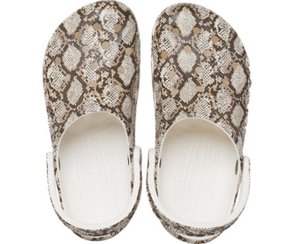 Women/Men Baya Seasonal Printed Clog Oyster / Mushroom | Crocs Clogs