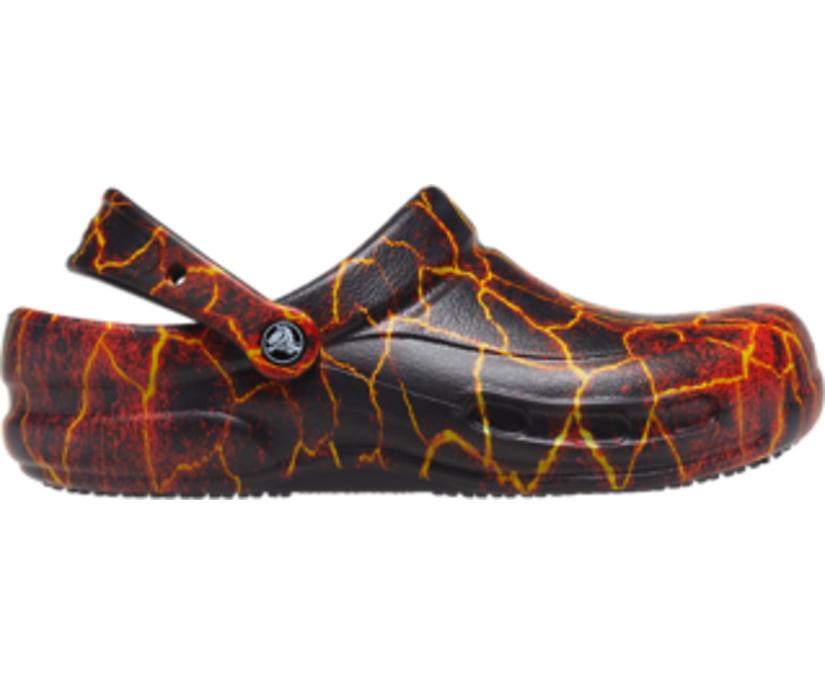 Women/Men Bistro Graphic Clog Black / Flame | Crocs Clogs