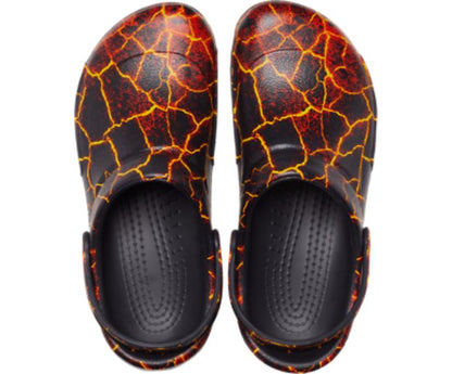 Women/Men Bistro Graphic Clog Black / Flame | Crocs Clogs
