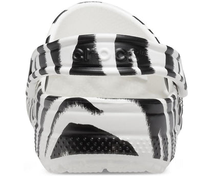 Women/Men Classic Animal Print Clog White / Zebra Print | Crocs Clogs