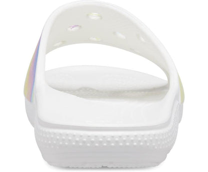 Women/Men Classic Crocs Tie-Dye Graphic Slide White / Multi | Crocs Sandals