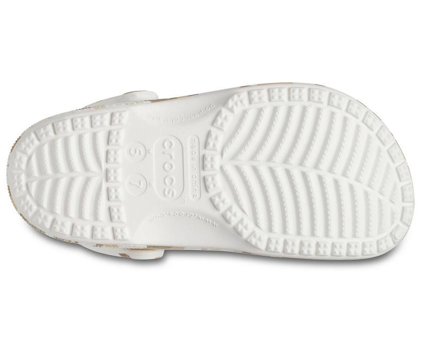 Women/Men Classic Printed Camo Clog White / Multi | Crocs Clogs